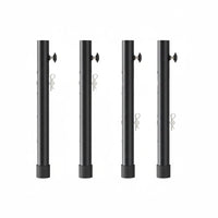 4 Pieces Folding Table Leg Extension Heavy Duty Steel Folding Table Leg Extender