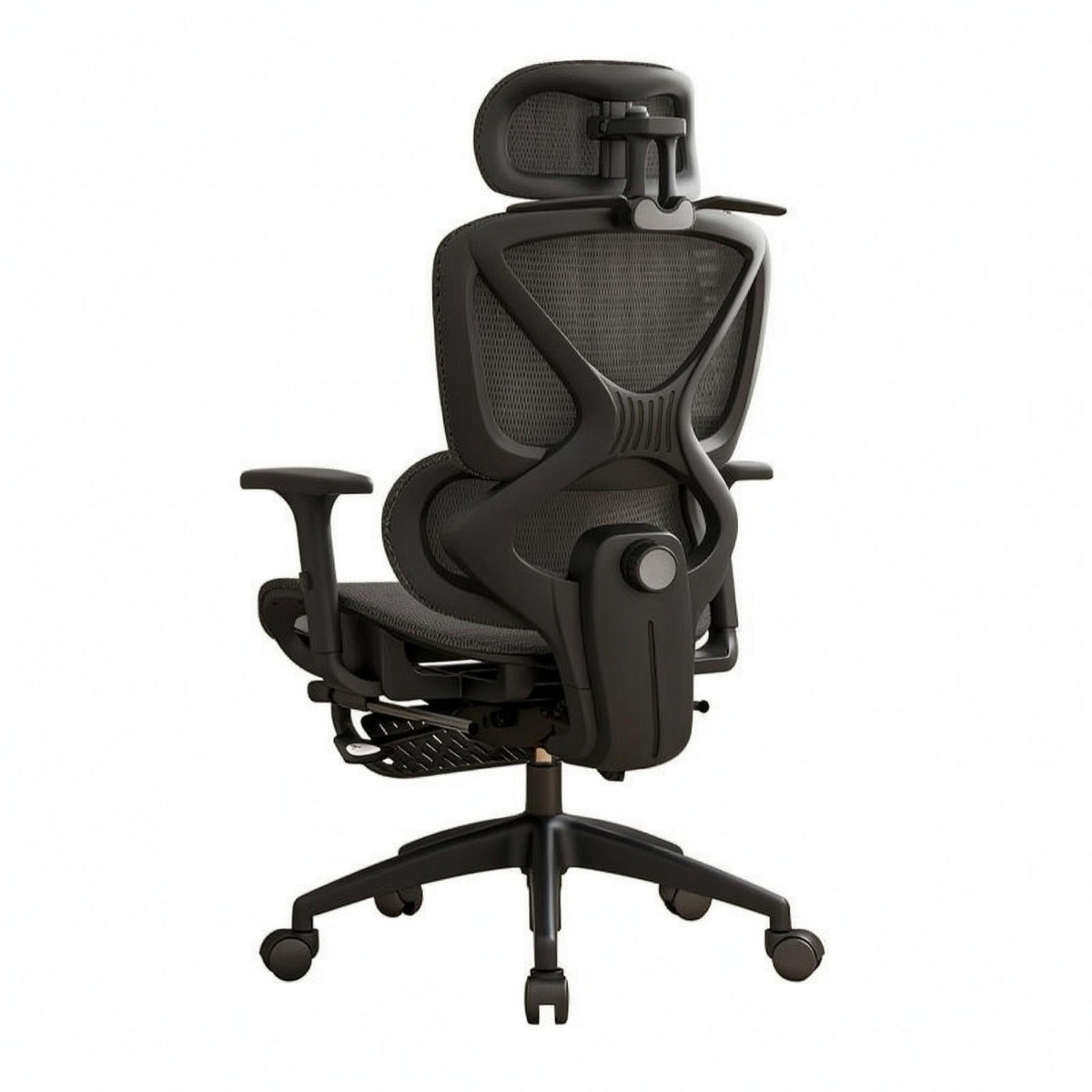 Ergonomic Office Chair Adjustable Headrest Ergonomic Mesh Chair Padded Armrests