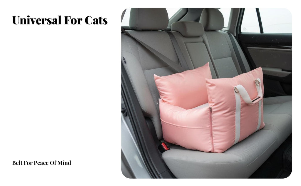 Multi-Use Small Dog Car Seat Comfortable Washable Pet Car Carrier Soft Padding for Travelers, Road Trips, Home