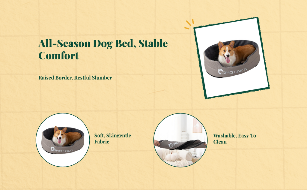 Orthopedic washable dog bed