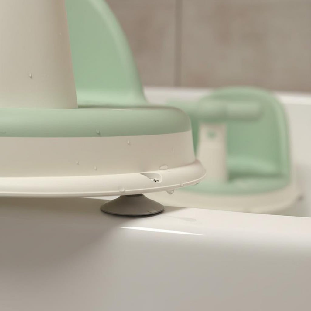 Baby Bath Seat Ergonomic Design Newborn Bath Support Detachable Handguard