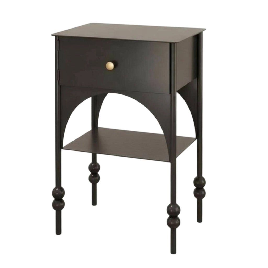 Feline House Nightstand Mid-Century Style-Century Design Feline Bedside Table
