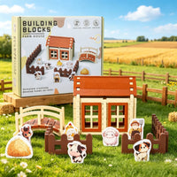 Mortise and Tenon Blocks Stackable Wooden Construction Block Toy Solid Hardwood Architect Play Set for Preschoolers, Preschool, Classroom