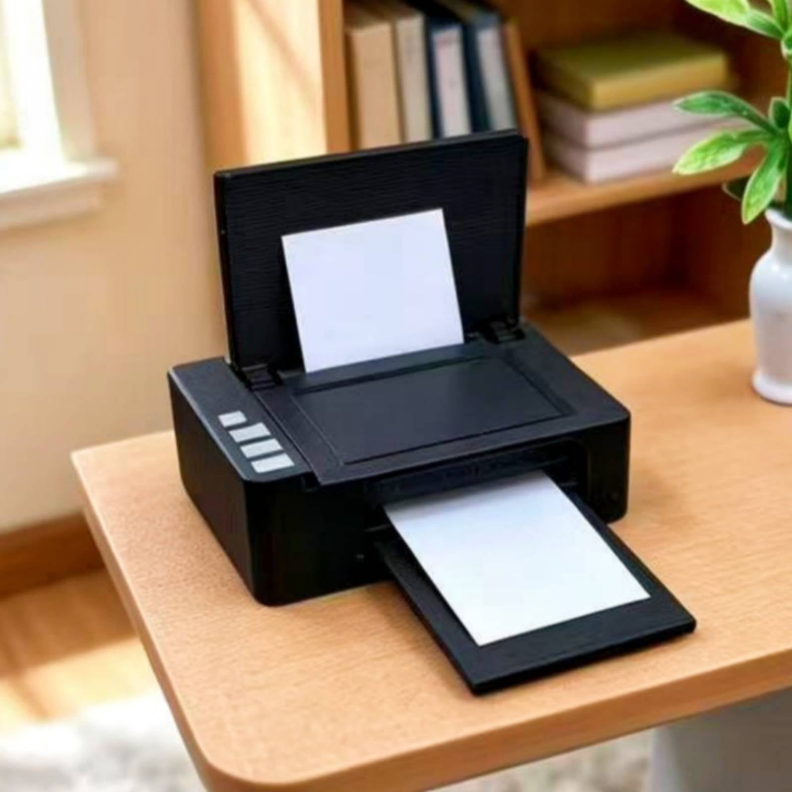 1:12 Scale Printer Compact Dollhouse Printer Plastic for Office Scenes