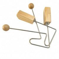 Rhythm Percussion Instrument Metal Frame Handheld Shaker Clear