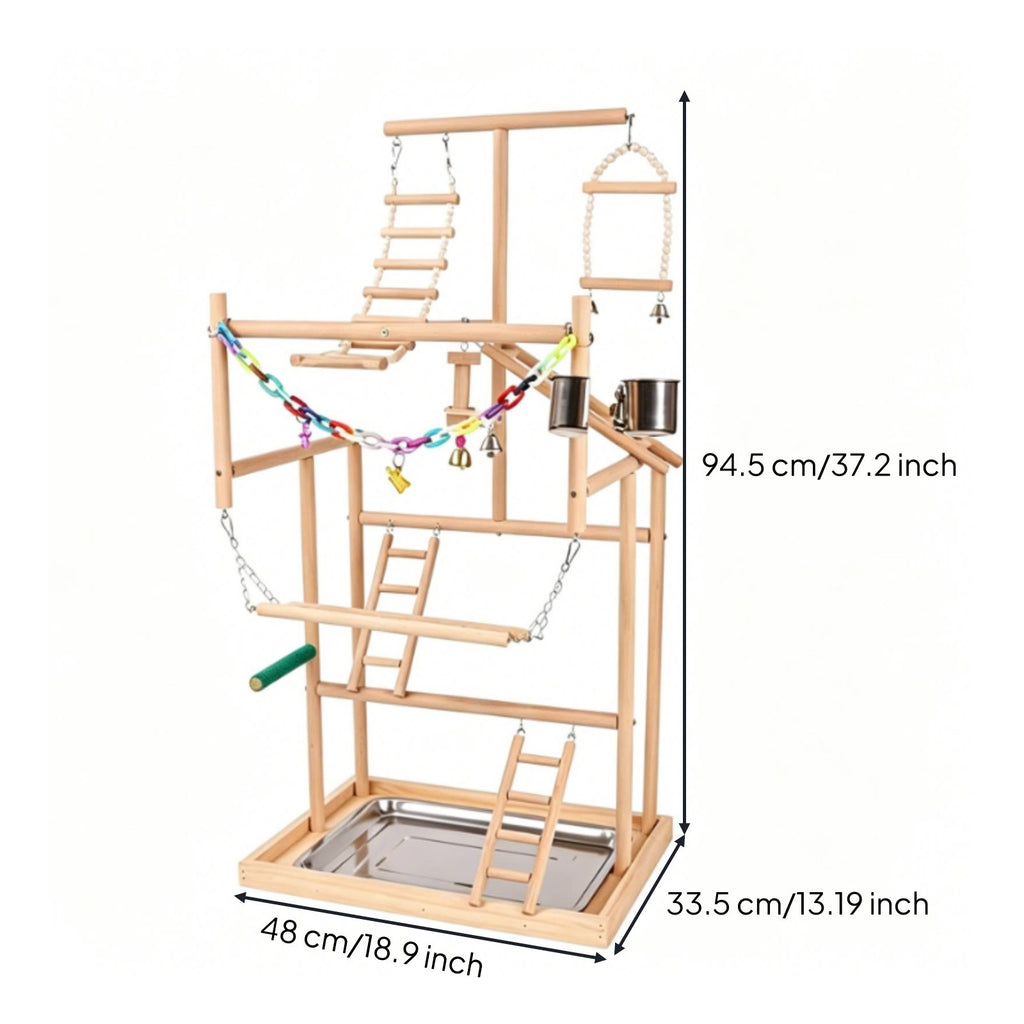 Parrot Activity Center Multitiered Parrot Playstand Sturdy and Stable