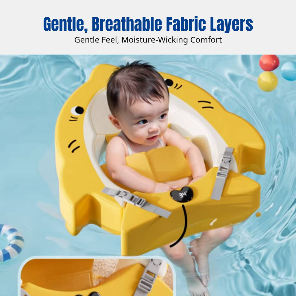 Infant Swimming Ring, Newborn Float, Underarm Support, Non-Inflatable, Adjustable Strap Design