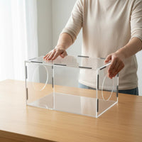 Acrylic Grinding Dust Box High Clarity Acrylic Dust Cover Box Clear Vision