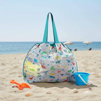 Beach Toy Storage Bag Roomy Drawstring Mesh Bag Fast-Drying