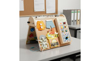 Circuit Busy Board Fourfour-Function Wooden Busy Board Educational for Children