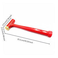 Two-Head Fret Hammer Non-Marring Heads Hand Tool Ergonomic Design for Luthiers