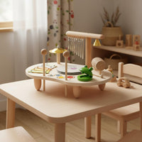 Wooden Musical Instrument Set Hand-Eye Coordination Developing Children Rhythm Instrument Set Child Design Early Development Toy for Young Children