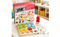 Two Player Geometric Battle Game Educational Shape Matching Block Game Problem-Solving Geometric Matching Toy for Preschoolers