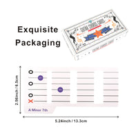 56 Pieces Guitar Chord Learning Cards Double-Sided for Travel, Beginners, Kids