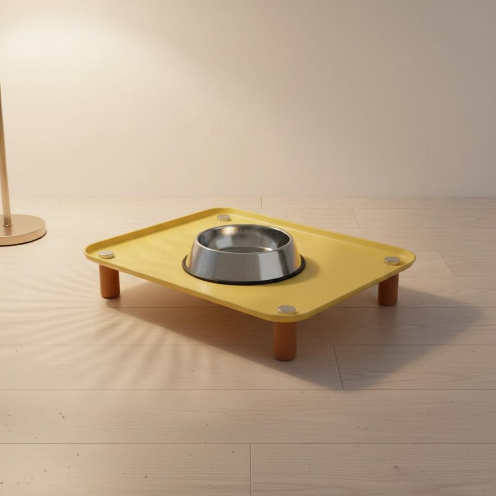 Raised Cat Bowl Stand Easy to Clean Cat Food and Water Tray for Indoor