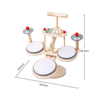 Multifunction Music Toy Educational Kids Drum Set Hand Eye Coordination for Home