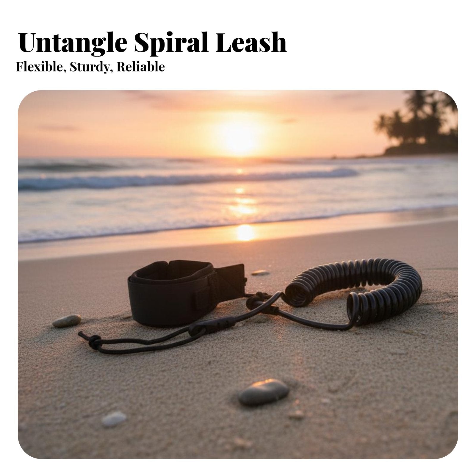 Stand-up Paddleboard Ankle Leash Rotating Connection Paddleboard Ankle Leash Stand-up Paddleboard Safety Cord Long-Lasting
