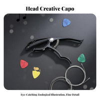 Acoustic Capo Versatile Compatibility Metal Capo Musical Instrument Accessory for Guitarists, Songwriting, Audio Production Studio