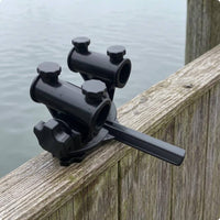 Double Rod Holder Bracket Long Arm Fishing Chair Rod Holder Gear Storage