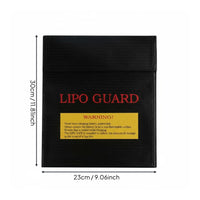 2 Pieces Explosionproof Battery Pouch Heat Resistant Fireproof Lipo Bag