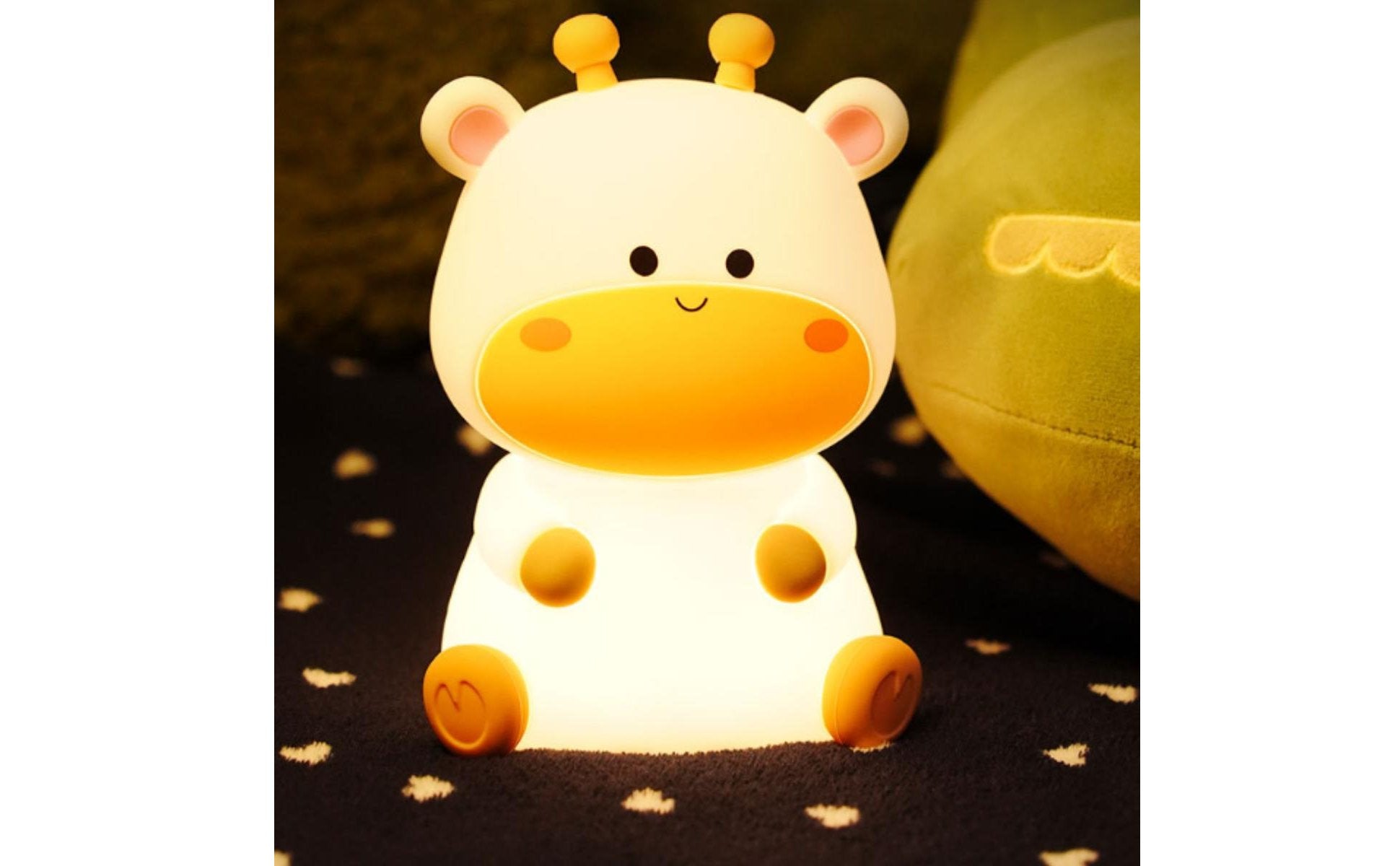 Silicone Deer Tap Light 30-Minute Timer Rechargeable Kids Nightlight for Nursery