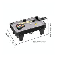 Mini Tabletop Billiard Table Compact Tabletop Pool Table Textured Exterior
