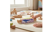 Wooden Rotating Puzzle Toy Fine Motor Rotating Cube Puzzle Hand Coordination