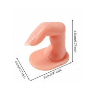 Manicure Practice Finger Easy to Use Artificial Finger Model Reusable Beauty Tool for Salon