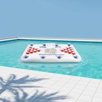 Inflatable Cup-Hole Raft Environmentally Conscious PVC Cup-Hole Buoyant Lounger