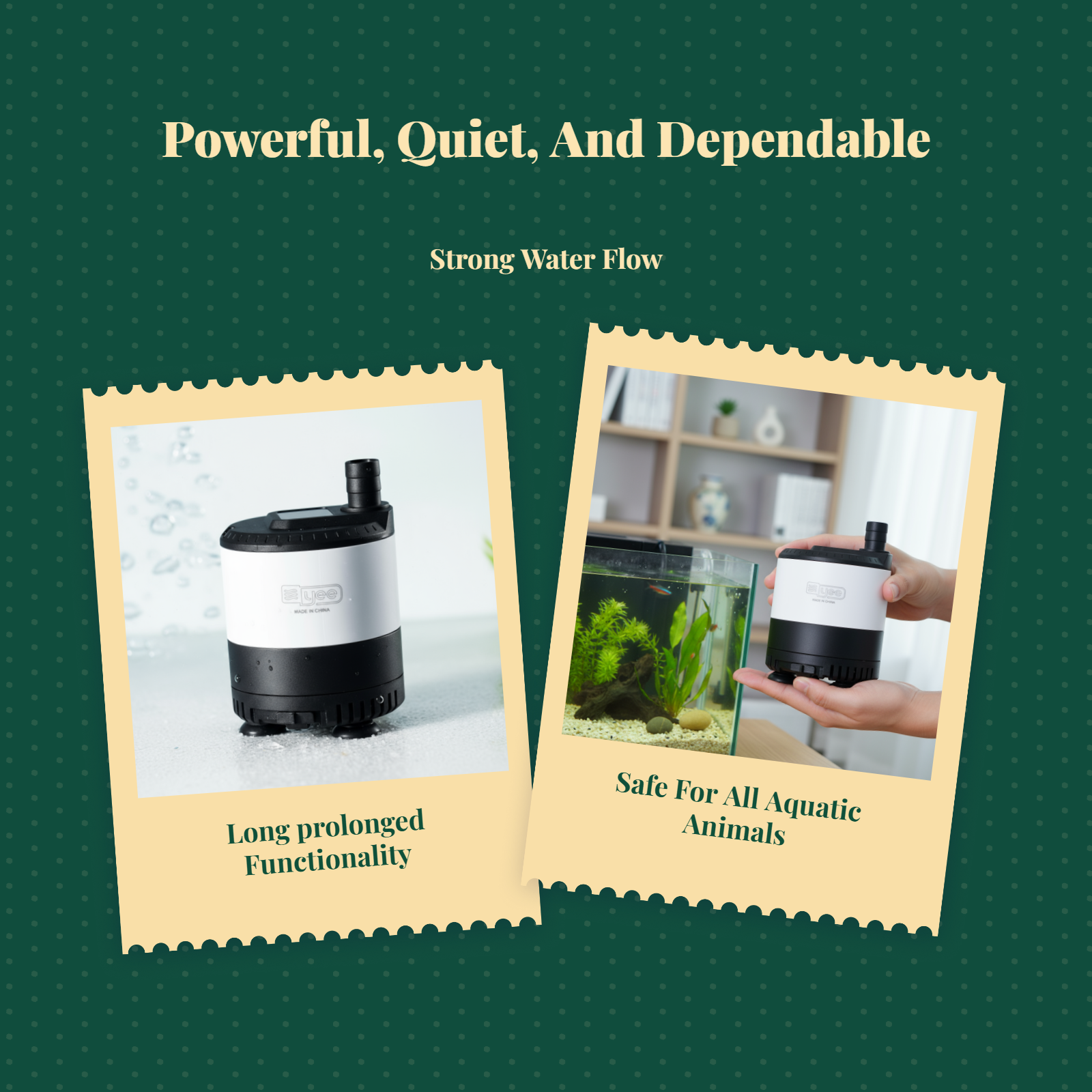 Adjustable aquarium submersible pump