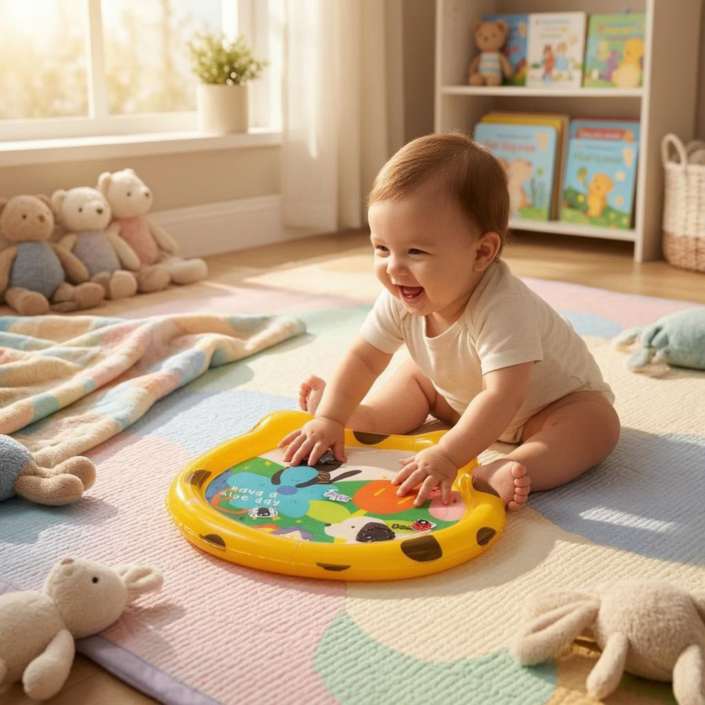 Baby Water Play Mat Portable Sensory Water Mat Cognitive Development for Infants