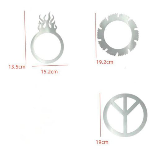 4 Pieces Bass Drum Hole Sticker Decorative Music Gear Lightweight for Stage