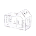 Clear Acrylic Amphibian House 360 Degree View Ventilated Reptile Habitat