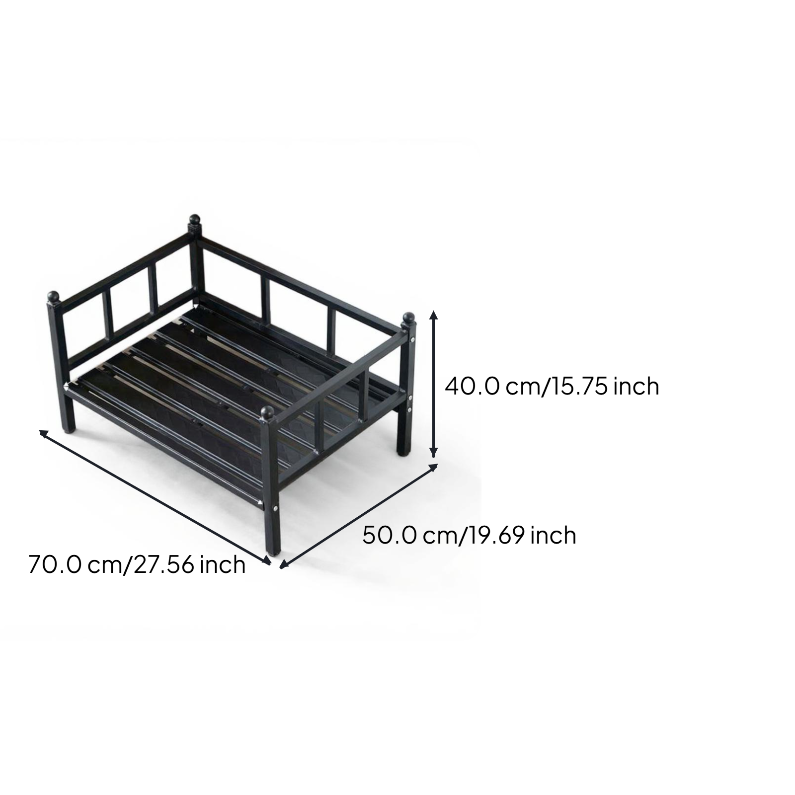 Elevated Dog Bed, Cooling Pet Cot, Portable Raised Bed