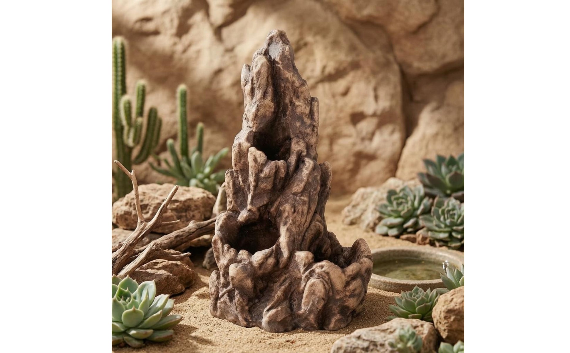 Reptile Rock Hide Cave Rough Surface Climbing Rock Decor Irregular Shape