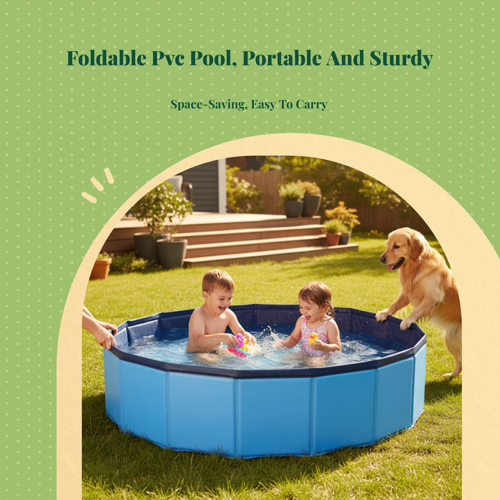 Foldable PVC pool for kids, pets