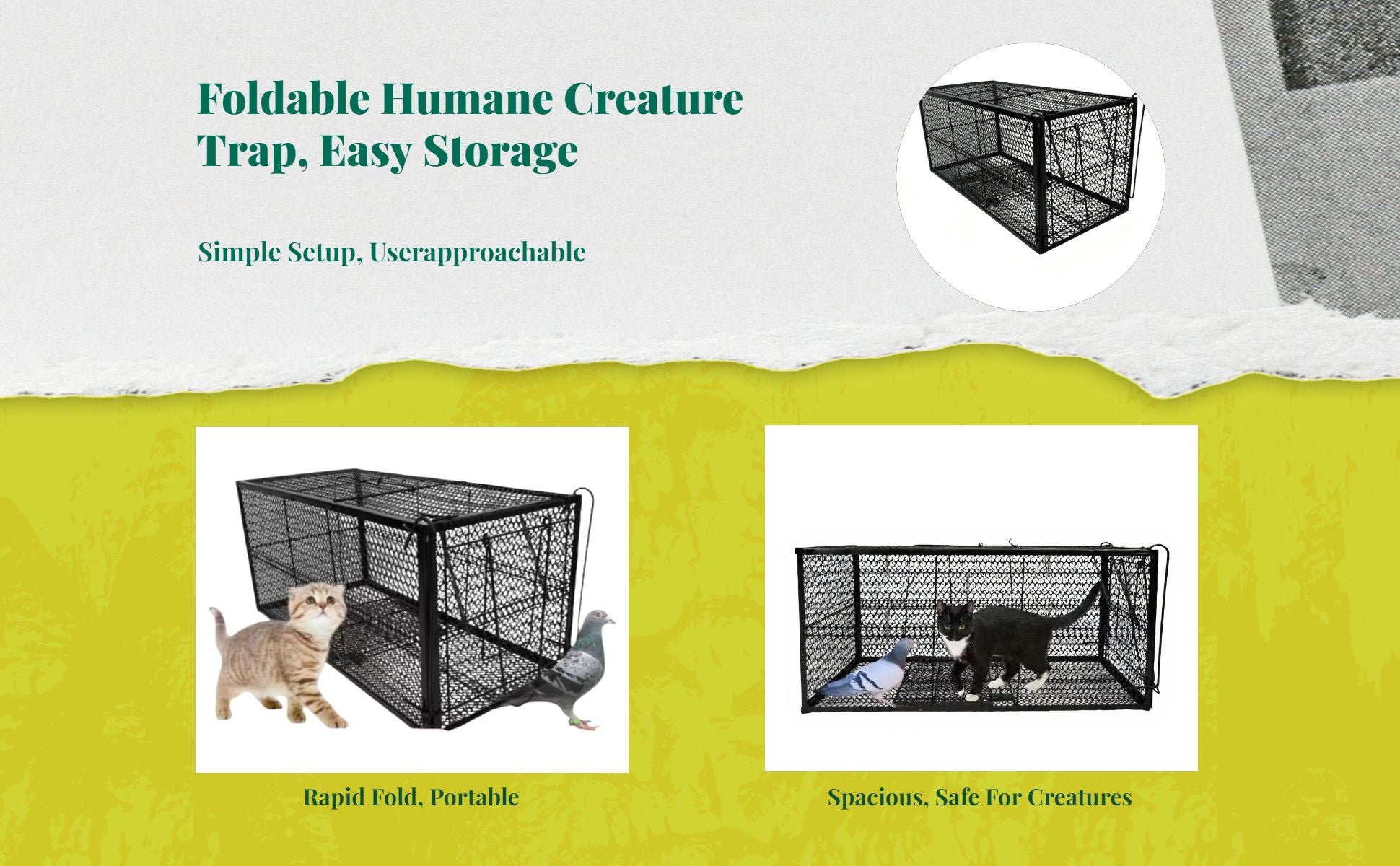Steel automatic pet trap