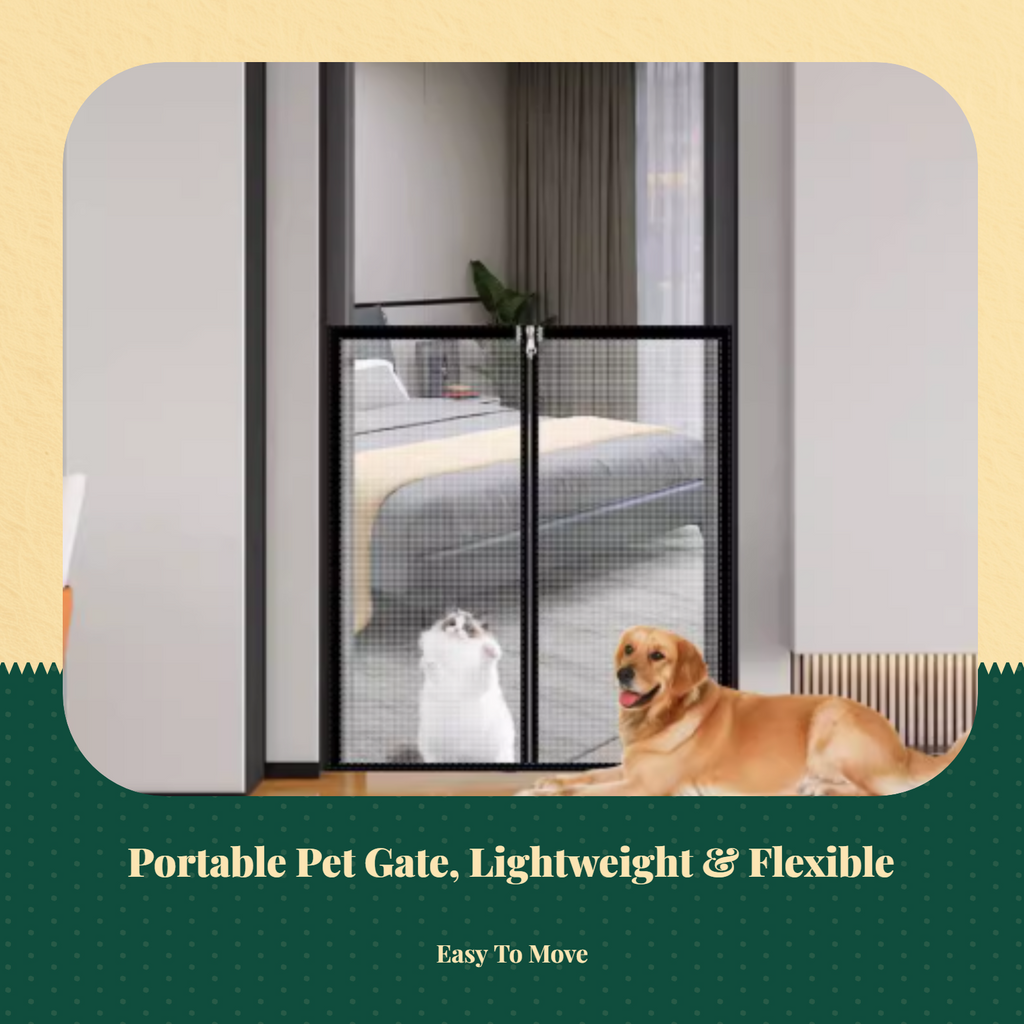 Removable cat mesh door, easy install