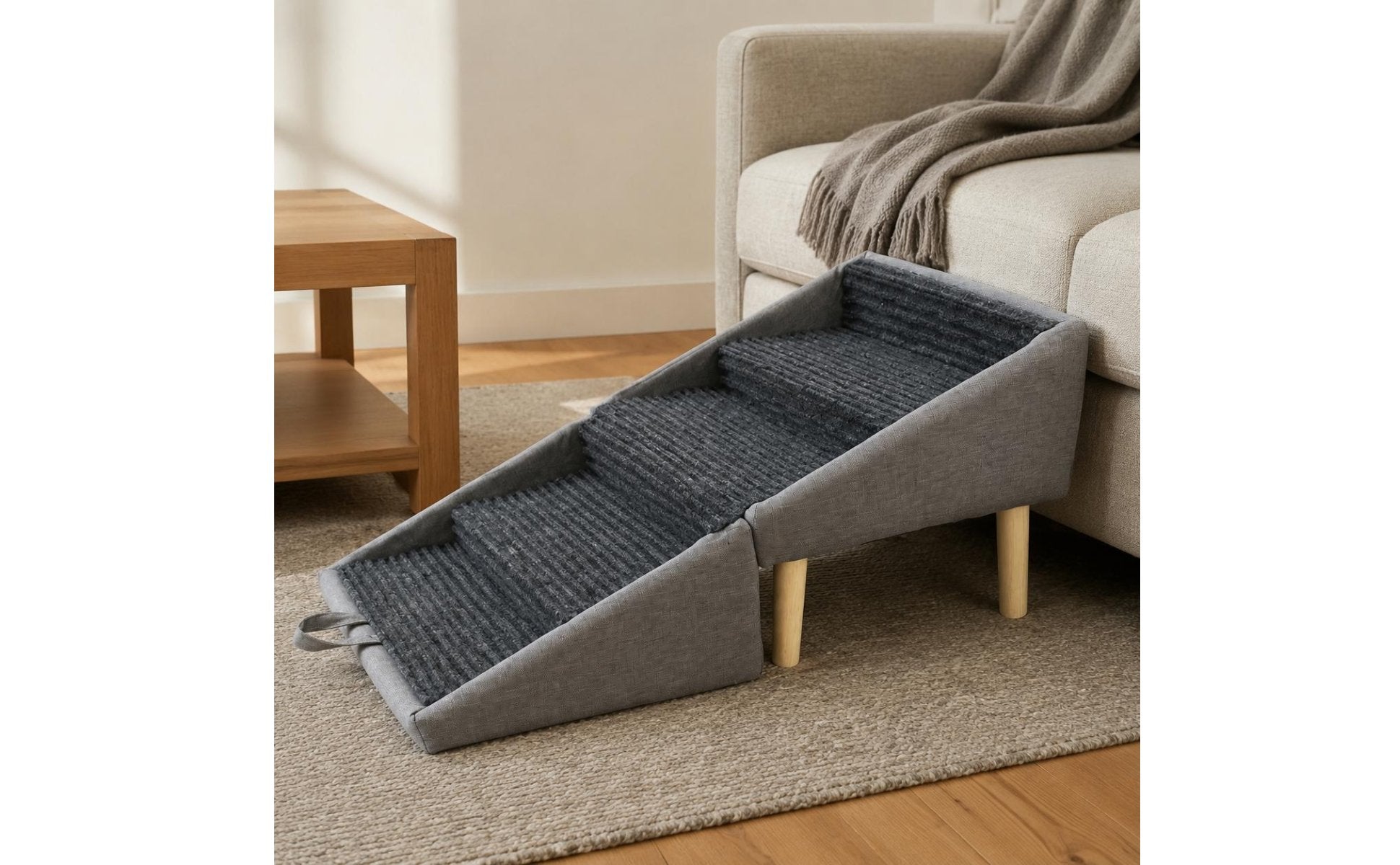 Foldable Dog Stairs Large Size Foldable Pet Stairs Easy to Clean Animal Gear for Young Dogs, Bed, Sofa