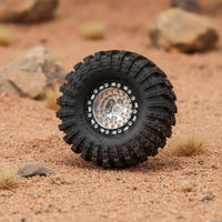 4 Pieces 1.3 Inch Beadlock Wheels Double 5mm 7mm Hex RC Crawler Wheel Set