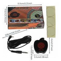 Acoustic Guitar Pickup Anti-Interference Guitar Pickup Guarding Pads Clip on Transducer Mic for Practice