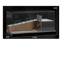 1:64 Scale Car Display Scene Dust-Proof Cover Street Slope Display Scene Box