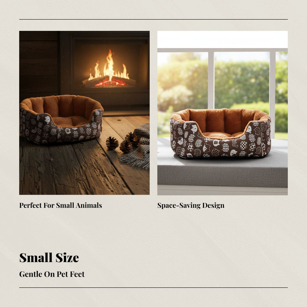 Cartoon Cat Bed Dog Mat Winter Warm Pet Bed PP Multi-Scene Use