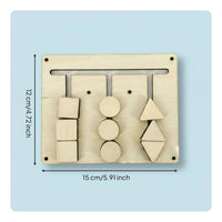 DIY Busy Board Material Unpainted Wood Craft Supplies Sensory Development