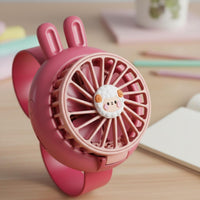 Cartoon Wrist Fan Lightweight Cooling Gadget Turbo Breeze for Travel, Students