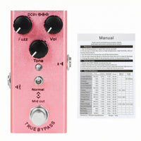Guitar Fuzz Pedal 3 Knob Fuzz Pedal DC 9V Audio Gear