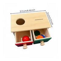 Object Permanence Box Focus Training Child Coin Box Toy Polished And