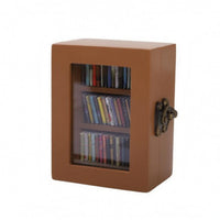 Wooden Bookshelf Ornament Three Shelves Mini Bookshelf Cabinet Rectangular Home Decor