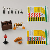 39 Pieces 1/12 Scale Dollhouse Tool Set Printed Signs 1/12 Scale Tool Case