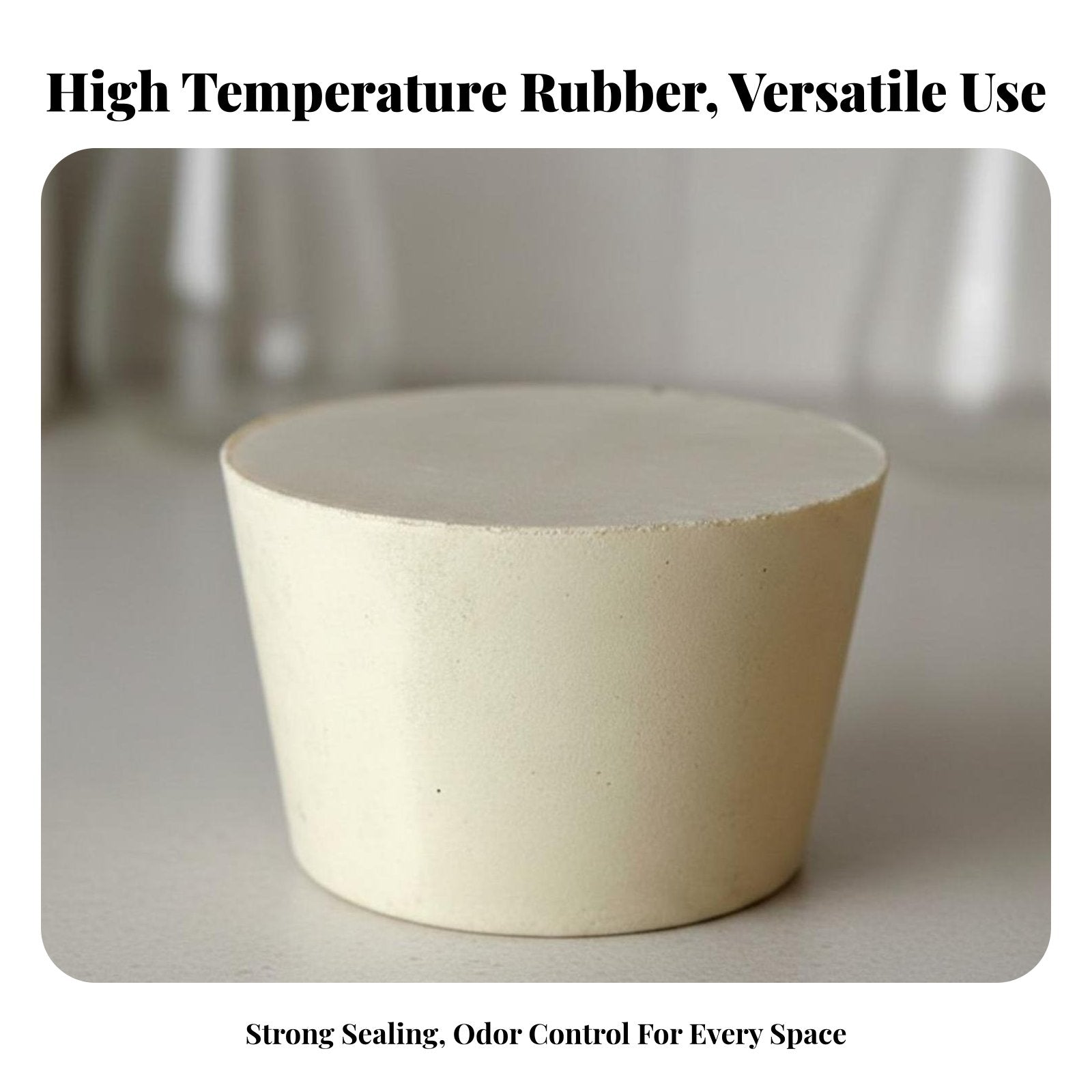 High Temperature Resistant Assorted Size Stopper Set Odor Proof Tapered Rubber Stopper Long-Lasting for Homeowners, Drains, Aquatic Aquarium